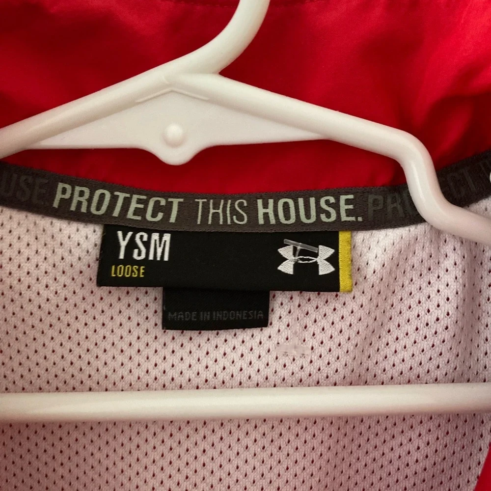 NWOT Under Armour Youth Advance Warm-Up Jacket Red Size S